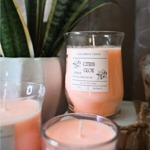 Citrus Glow Candle, Handmade Soy Wax Candle, Mango Citrus Candle, 13oz